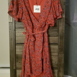 wrap around dress; Jack by BB Dakota; size 2